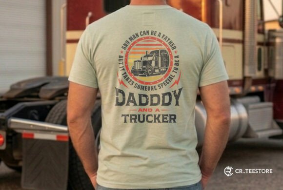 Daddy and a Trucker Funny Father Day Svg