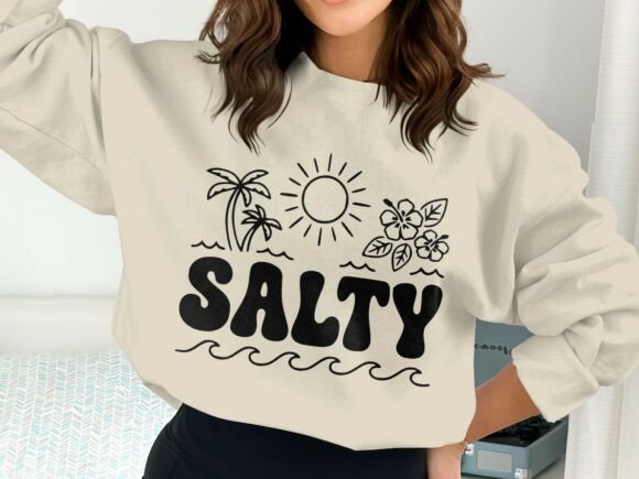 Salty SVG Beach Summer Vacation Tropical Graphics