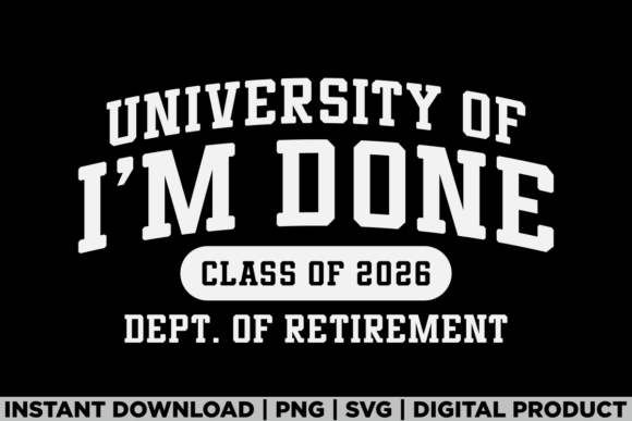 University Retirement Class of 2026 Tee Graphics